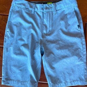Quicksilver Amphibian hybrid shorts, blue size 12 26 waist